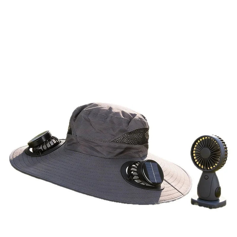 Solar Fan Hat Portable Solar Charging Cap