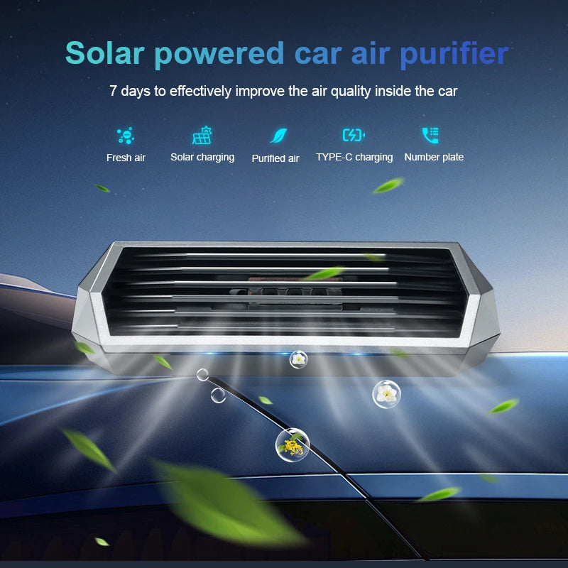 Solar Purifier, Automatic Operation, Air Purifier with Vibration Sensor