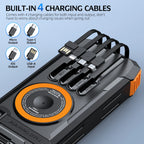 50000mAh Solar Power Bank with Hand Crank Generator