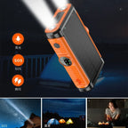 Solar Power Bank 20000mAh 22.5W Magnetic Wireless Hand Crank with Cable