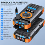 50000mAh Solar Power Bank with Hand Crank Generator