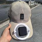 Solar Baseball Hat with Fan