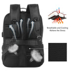 HAWEEL 14W Solar Panel Power Backpack with Handle and 5V / 2.1A Max USB Charging Port