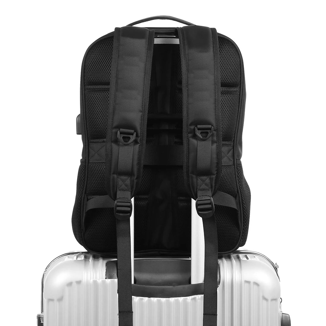 HAWEEL 14W Solar Panel Power Backpack with Handle and 5V / 2.1A Max USB Charging Port