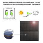 HAWEEL 14W Solar Panel Power Backpack with Handle and 5V / 2.1A Max USB Charging Port