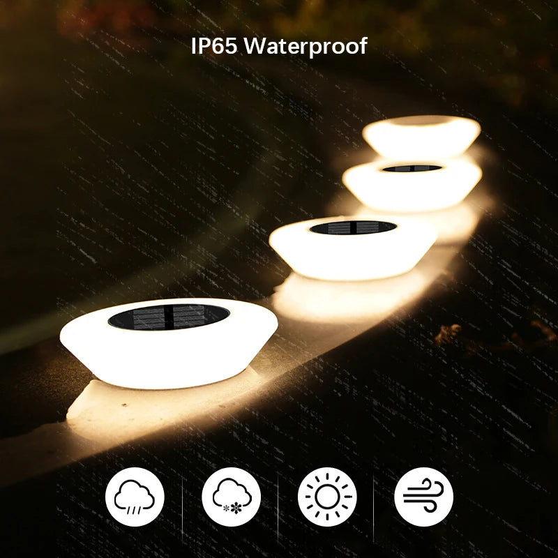 Solar Ground Lights for Garden Pathway, Yard Deck, and Camping Decor