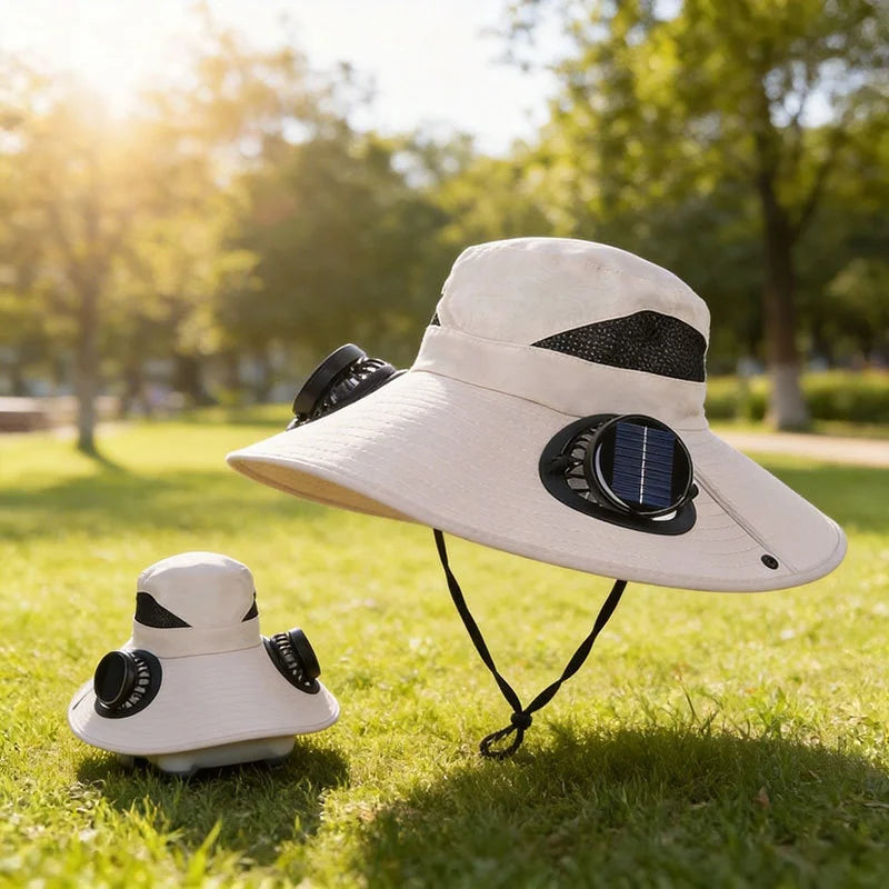 Solar Fan Hat Portable Solar Charging Cap