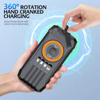 50000mAh Solar Power Bank with Hand Crank Generator