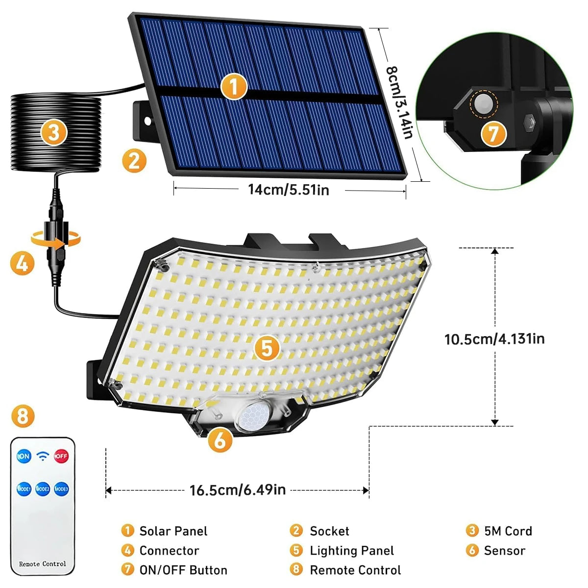 Outdoor Solar Lights With Motion Sensor