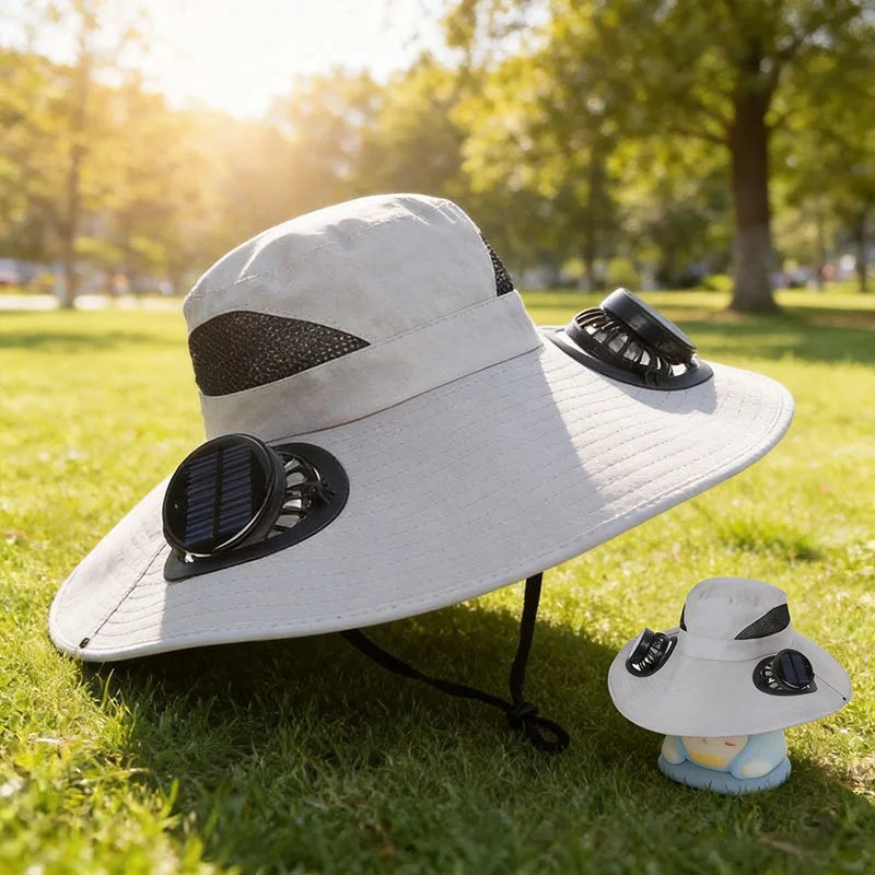 Solar Fan Hat Portable Solar Charging Cap