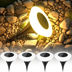 Solar Ground Lights for Garden Pathway, Yard Deck, and Camping Decor