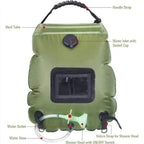 Solar 20L Outdoor Heating Camping Shower Bag