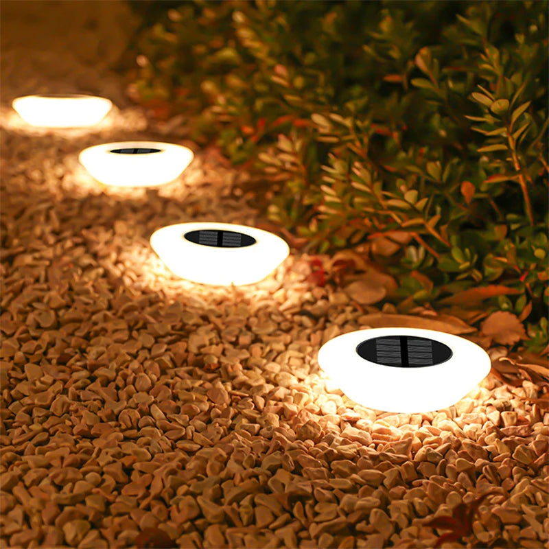 Solar Ground Lights for Garden Pathway, Yard Deck, and Camping Decor