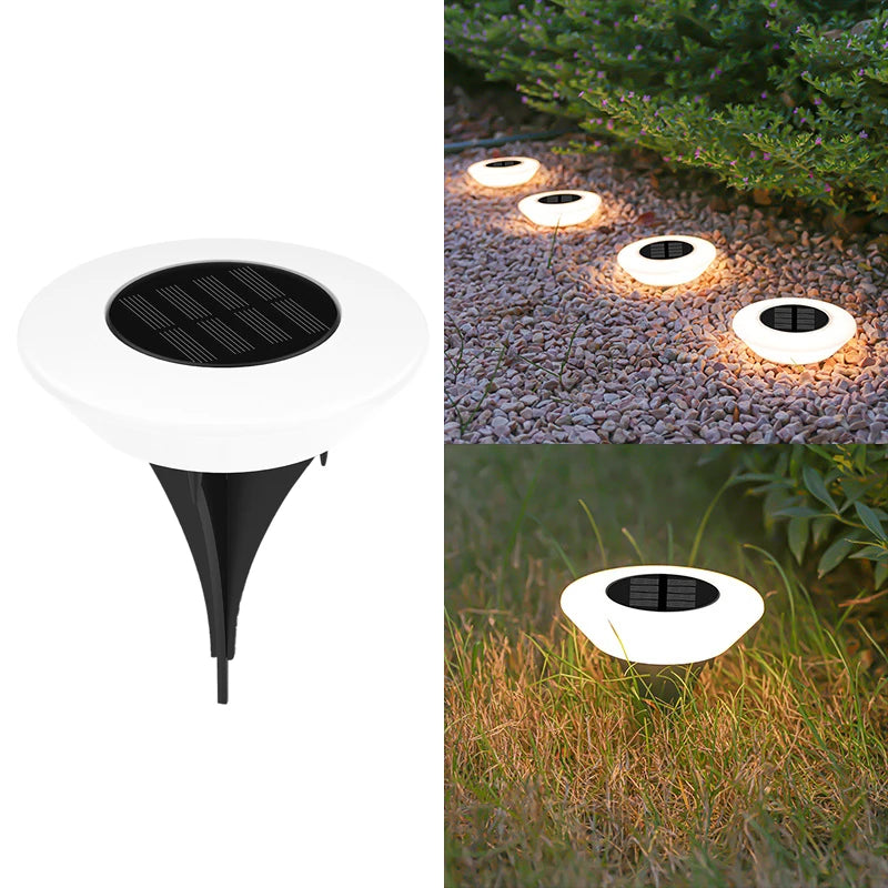 Solar Ground Lights for Garden Pathway, Yard Deck, and Camping Decor