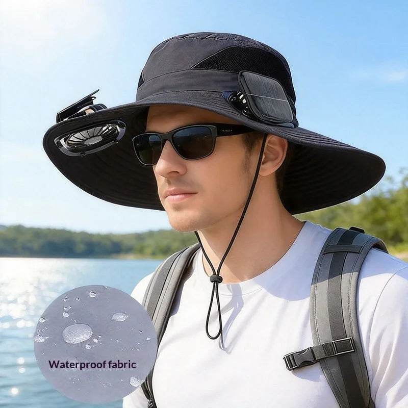 Solar Fan Hat Portable Solar Charging Cap