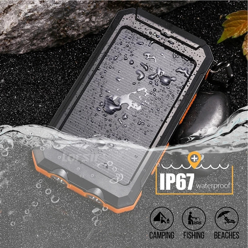 Solar Power Bank 80000mAh Portable External Battery Charger
