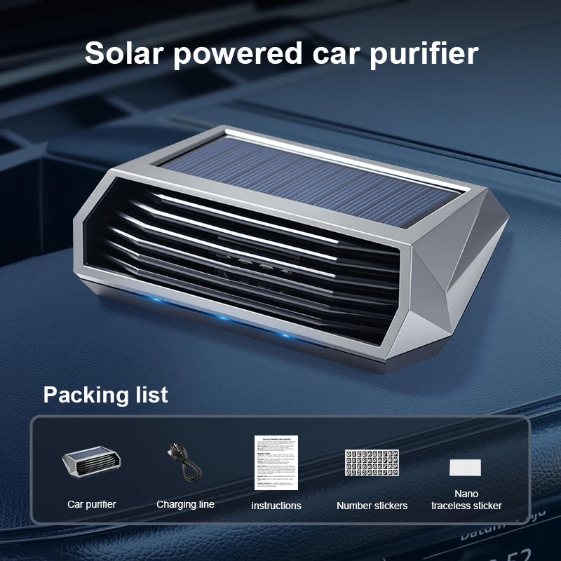 Solar Purifier, Automatic Operation, Air Purifier with Vibration Sensor