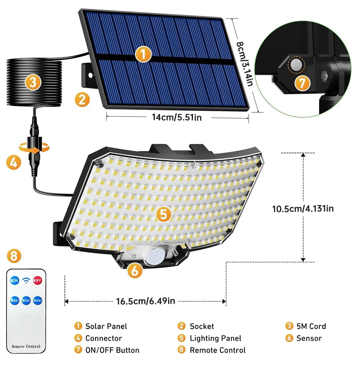Outdoor Solar Lights With Motion Sensor