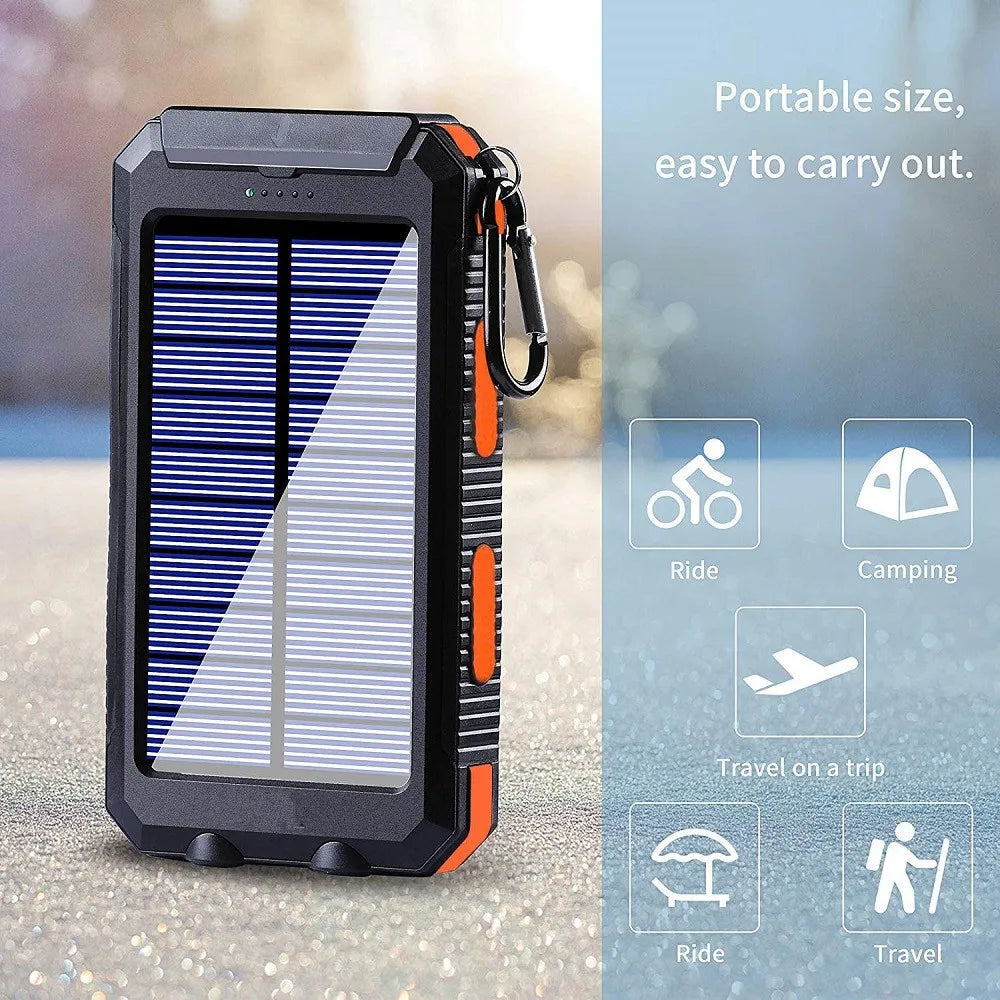 Solar Power Bank 80000mAh Portable External Battery Charger