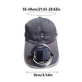 Solar Baseball Hat with Fan